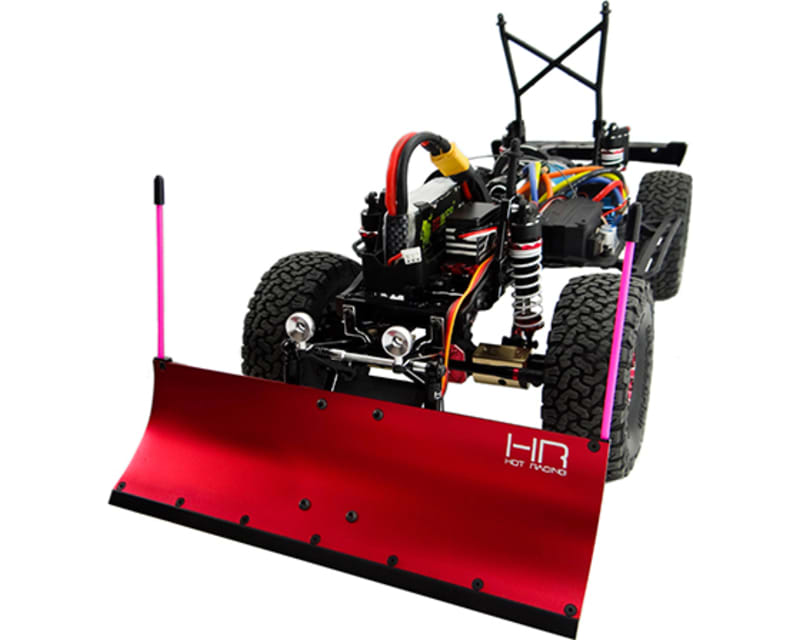 Tap to zoom Red Aluminum Snow Plow Kit Axial Scx10 Scx10 Ii