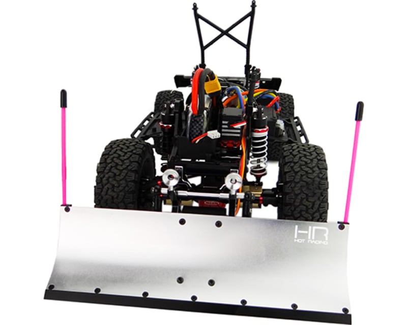 Tap to zoom Silver Aluminum Snow Plow Kit Axial Scx10 Scx10 Ii