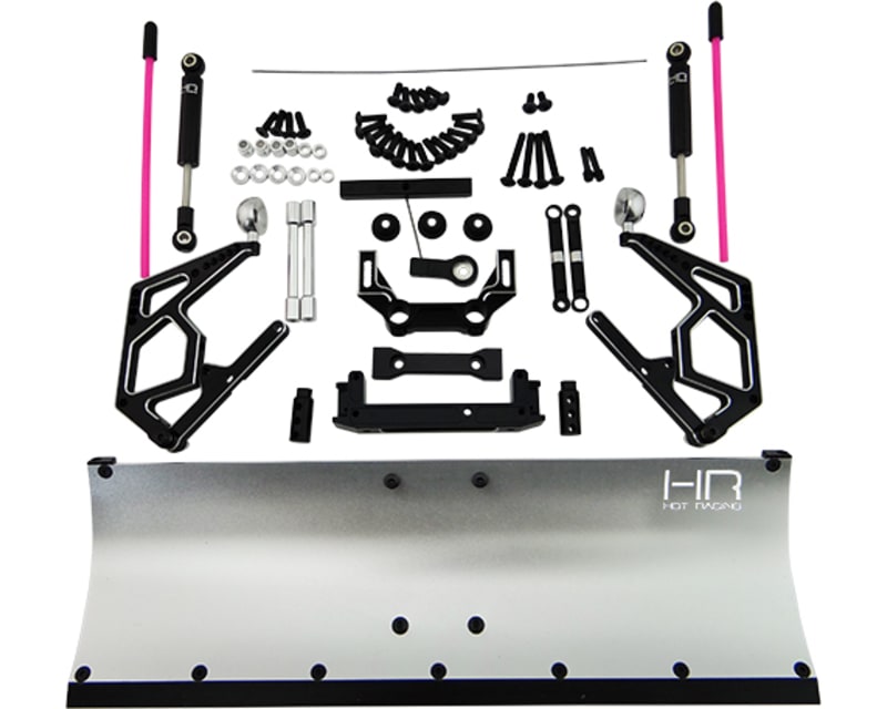 Silver Aluminum Snow Plow Kit Axial Scx10 Scx10 Ii