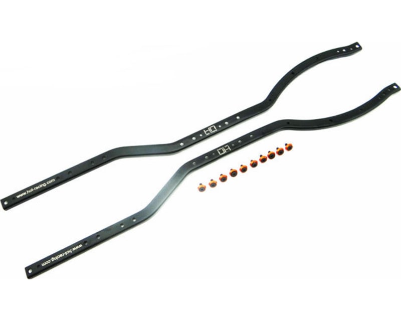 Black & Orange Steel Chassis Frame Rails Axial Scx10 Scx10 Ii