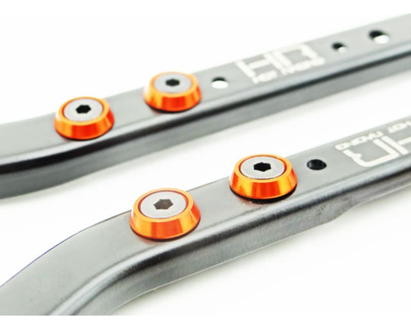 Black & Orange Steel Chassis Frame Rails Axial Scx10 Scx10 Ii