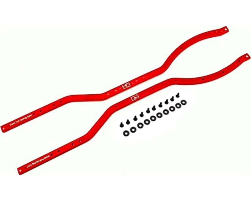 Tap to zoom discontinued Red Steel Chassis Frame Rails Axial Scx10 Scx10 Ii