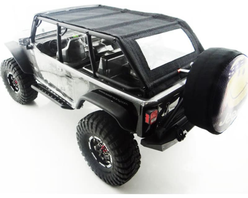 Tap to zoom Jeep 4 Dr Soft Top Black Orange Rod