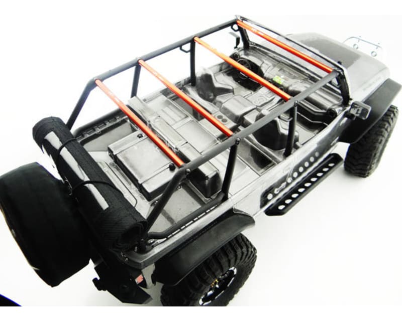 Tap to zoom Jeep 4 Dr Soft Top Black Orange Rod