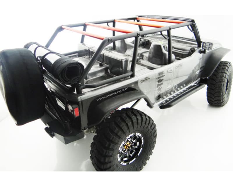 Tap to zoom Jeep 4 Dr Soft Top Black Orange Rod