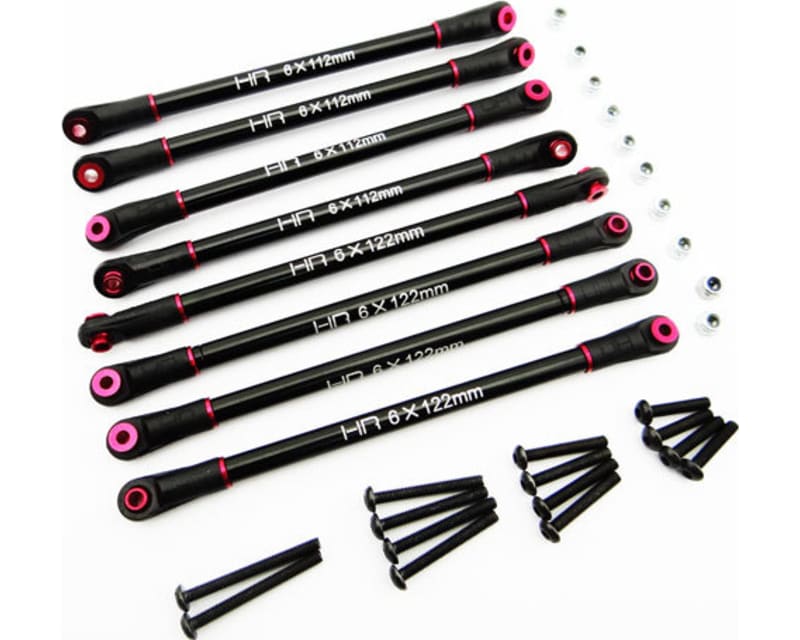 Aluminum 4-Link (Four Link) Set for 12in (305mm) Axial Scx10