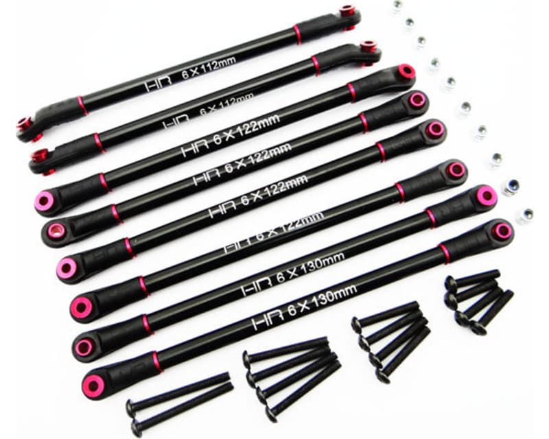 Aluminum 4-Link (Four Link) Set for 12.3in (313mm) Axial Scx10 photo