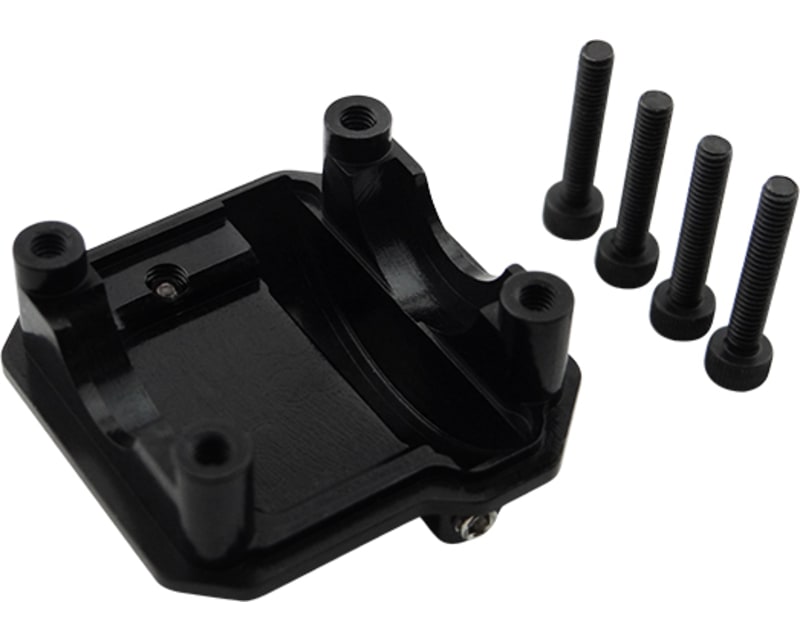 Aluminum Ar44 Axle Diff Covers (Black) - Axial Scx 2