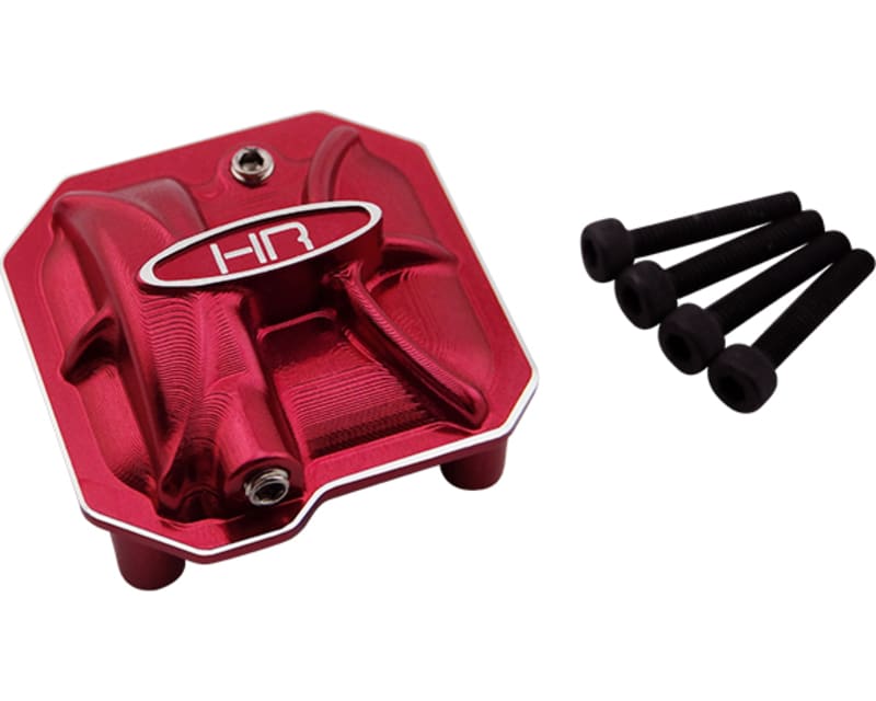 Aluminum Ar44 Axle Diff Covers (Red) - Axial Scx 2