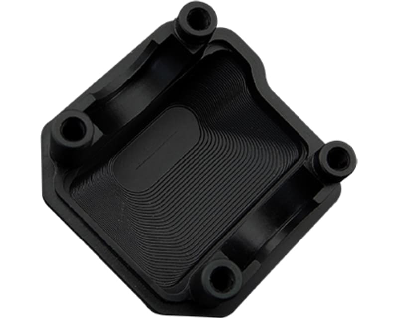 Aluminum Ar44 Axle Diff Spider Covers (Black) - Axial Scx 2