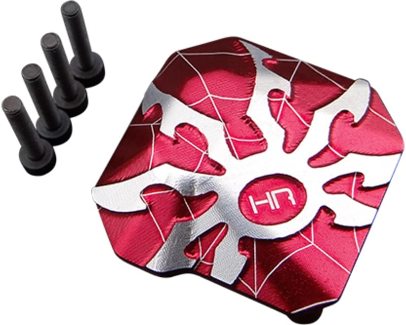 Aluminum Ar44 Axle Diff Spider Cover (Red) - Axial Scx 2