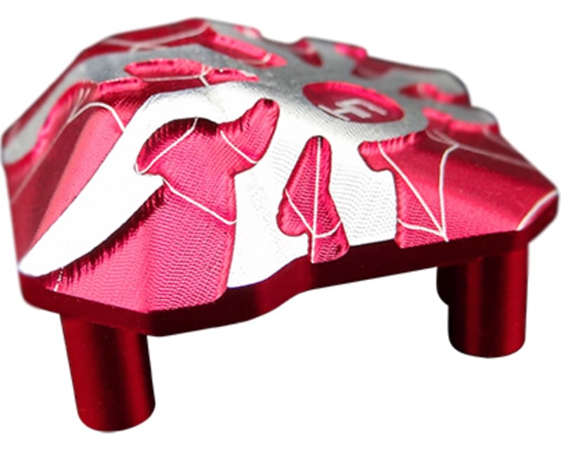 Aluminum Ar44 Axle Diff Spider Cover (Red) - Axial Scx 2