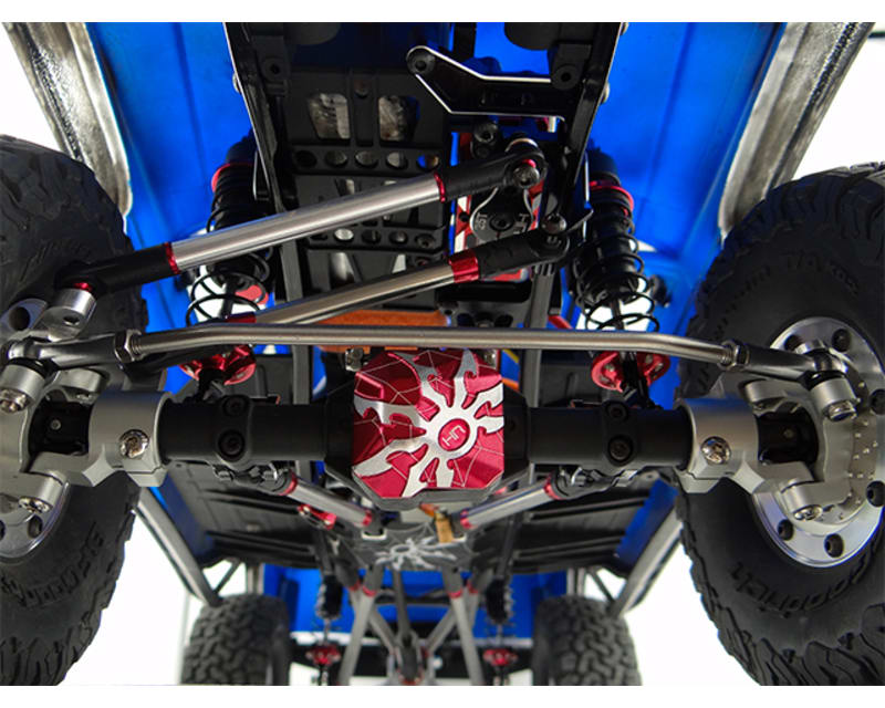 Aluminum Ar44 Axle Diff Spider Cover (Red) - Axial Scx 2