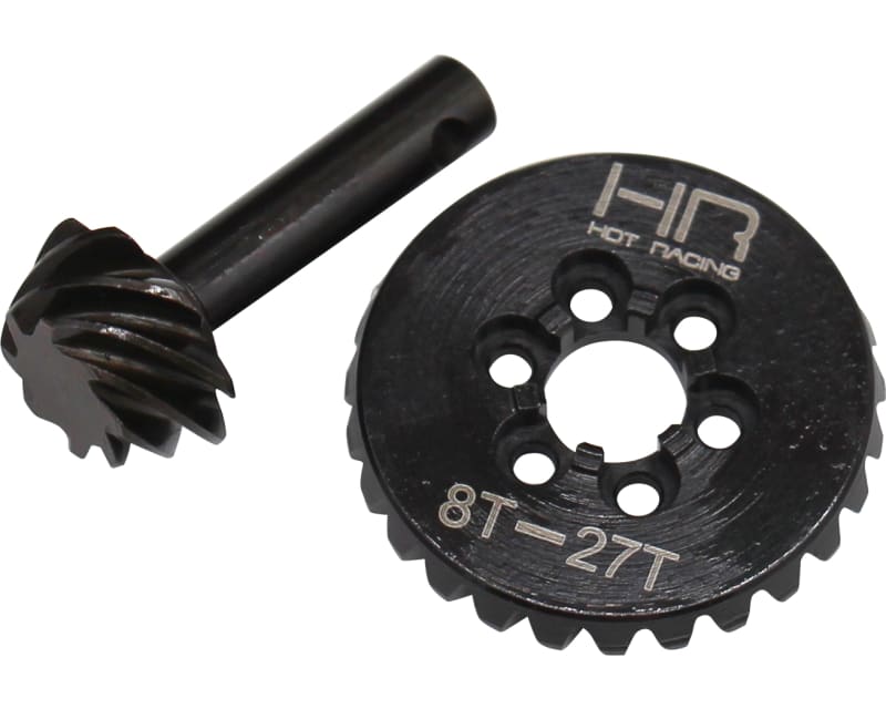 HD Steel Bevel Gear Set - 27t/8t 0.9 Module 3.375 Ratio