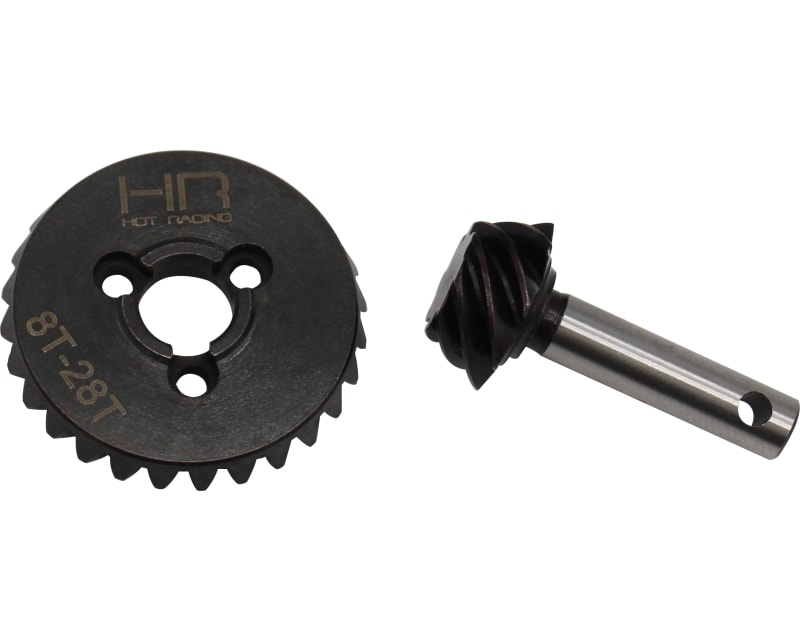 Reverse HD Steel Bevel Gear Set - 28t/8t 0.9 Module 3.5 Ratio