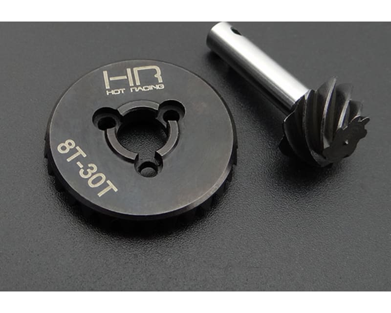 HD Steel Bevel Gear Set - 30t/8t 0.9 Module 3.75 Ratio