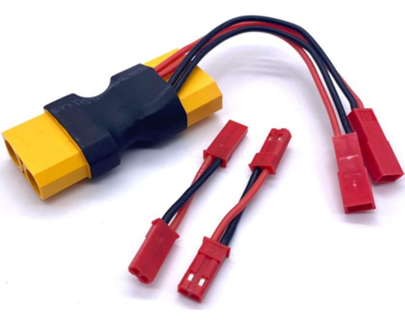 Xt90 Dual Jst Connector W/ 2 Male-Male Adaptors