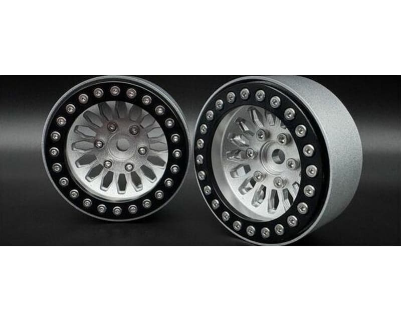Tap to zoom 1.9 Shield Aluminum Deep Dish Beadlock Wheels W/Hubs 2