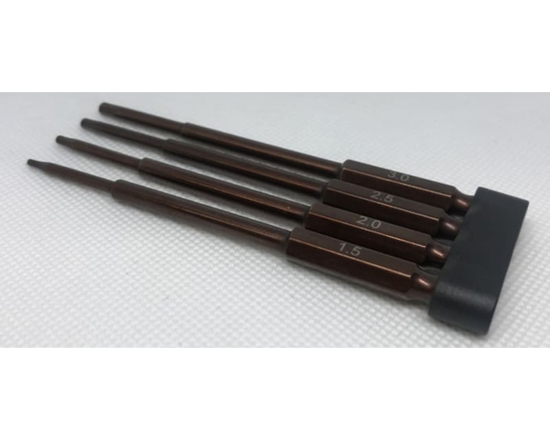 Magnetic Hex Drivers Metric 1/4 Drive 4pc