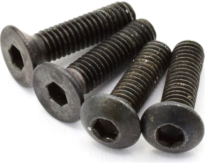 M3x10mm (BHCS/FLCS) Button & Flat Head Cap Screws (2/ea)