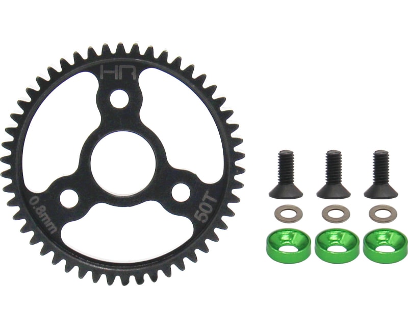 Steel Spur Gear (50t 0.8 Mod)(Green) - TRA