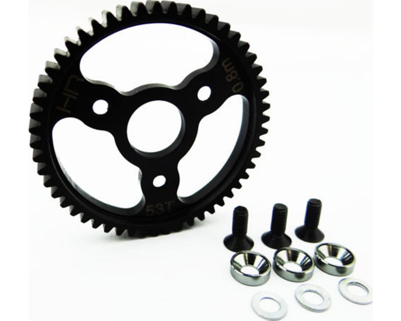 Steel Spur Gear (53t 0.8 Mod)(Gunmetal) - TRA