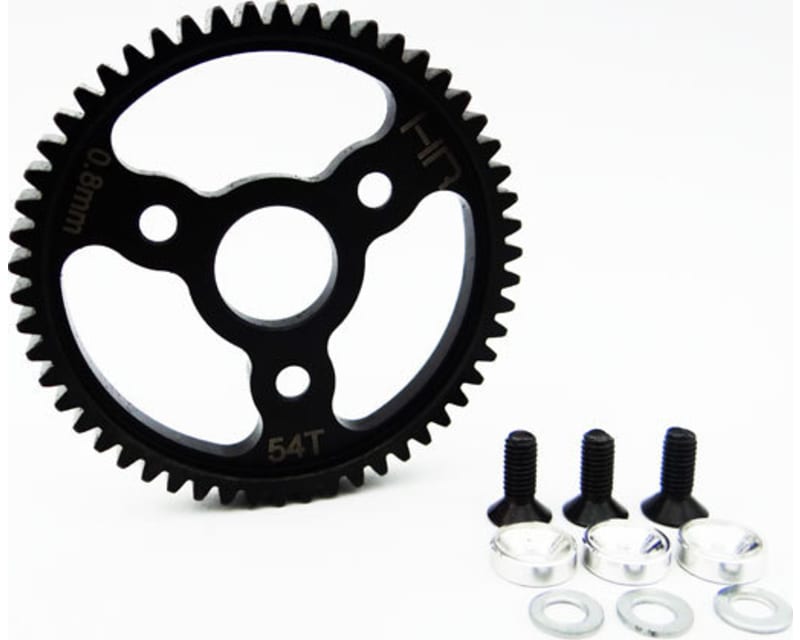 Steel Spur Gear (54t 0.8 Mod)(Silver) - TRA