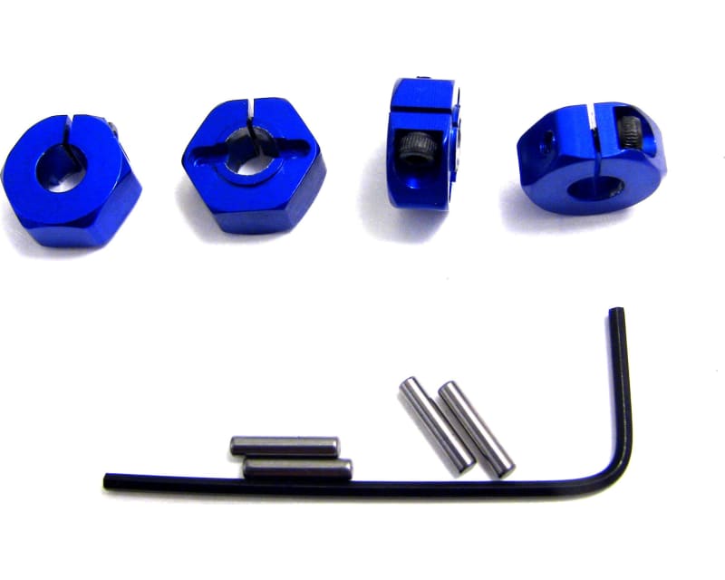 Blue Aluminum 12mm Wheel Hex TRA 4x4