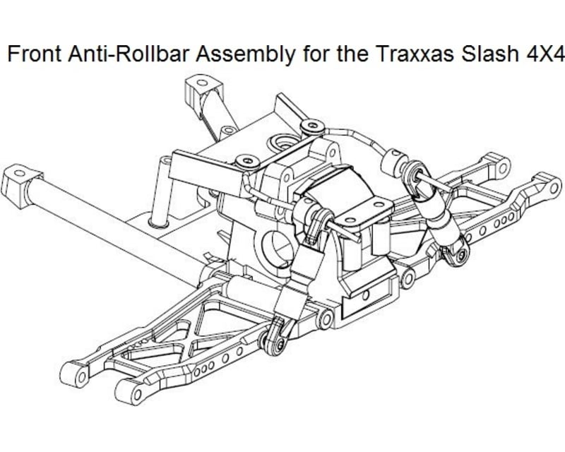 Front & Rear Sway Bar 4WD Slash Rally