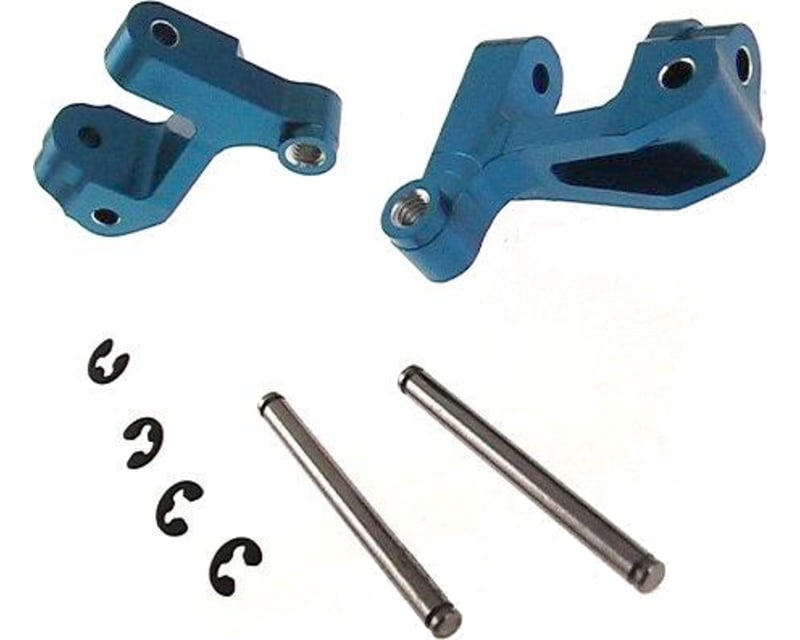 Tap to zoom Losi Mini-T 1.0 Blue Aluminum Front Steering C-Hubs