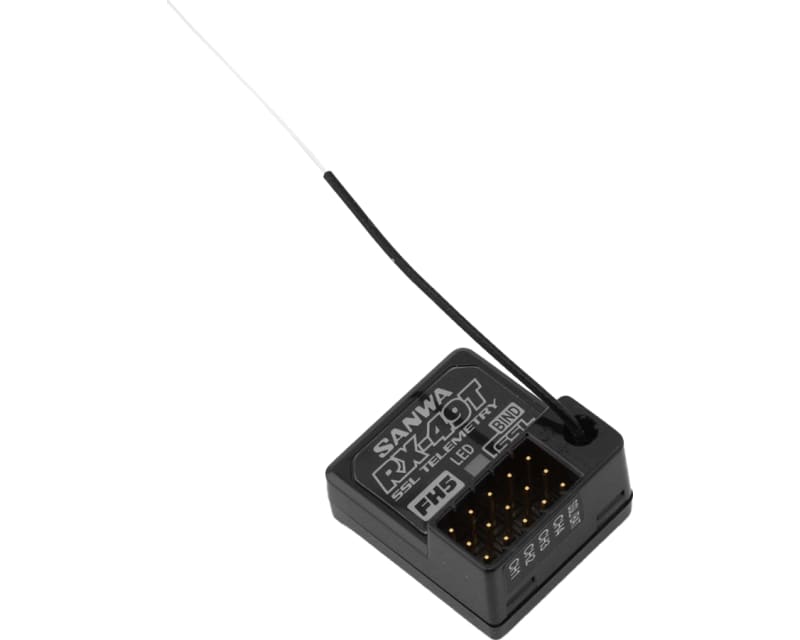 Sanwa 4 Ch Rx-49t Fh5 Telemetry Receiver