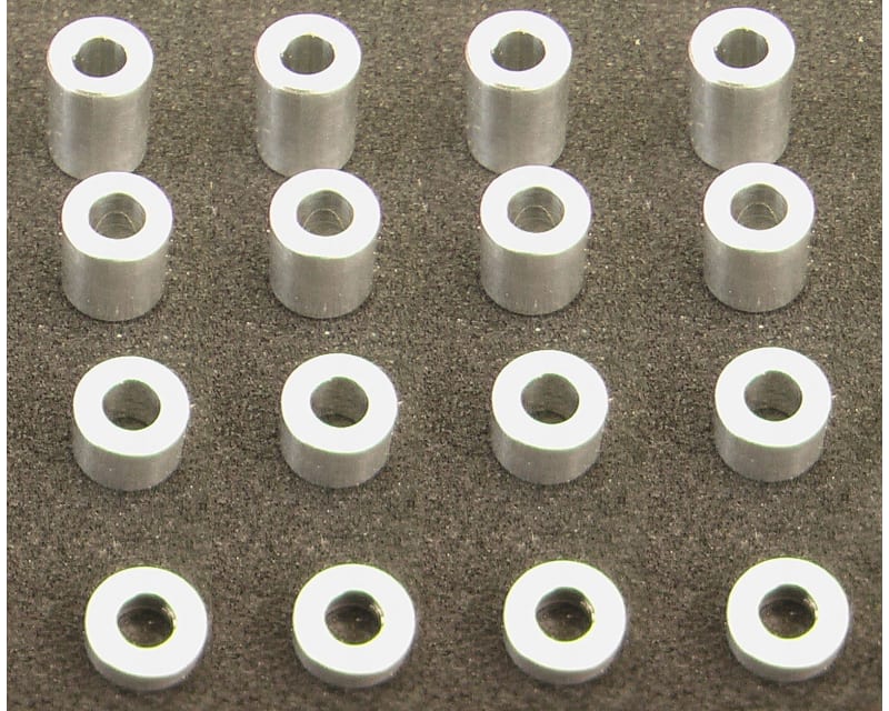 M3 Aluminum Standoff Spacer Set (4x)(2-4-6-8mm)