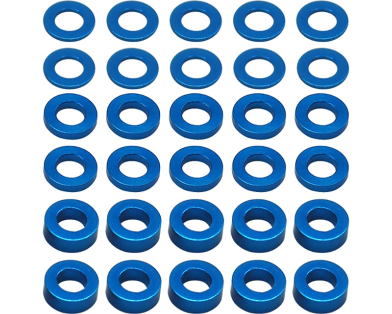 Ballstud Washers 5.5x3.0mm (30) Blue photo