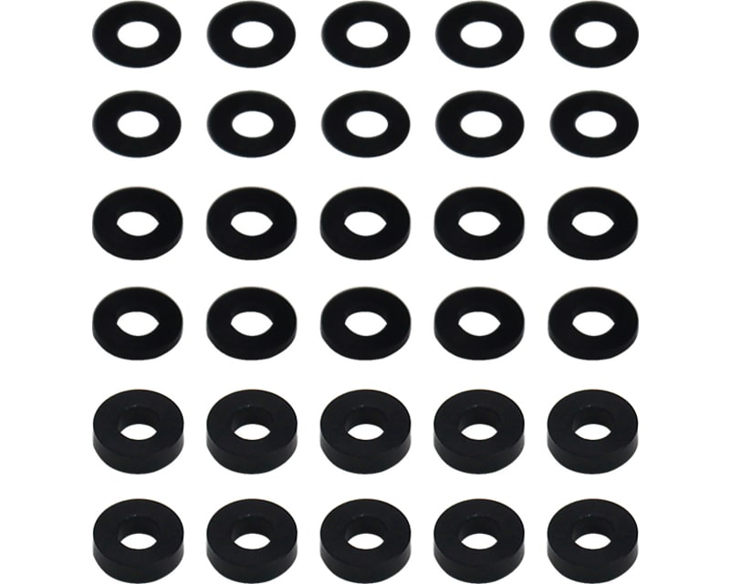 Ballstud Washers 6.5x3.0mm (30) black
