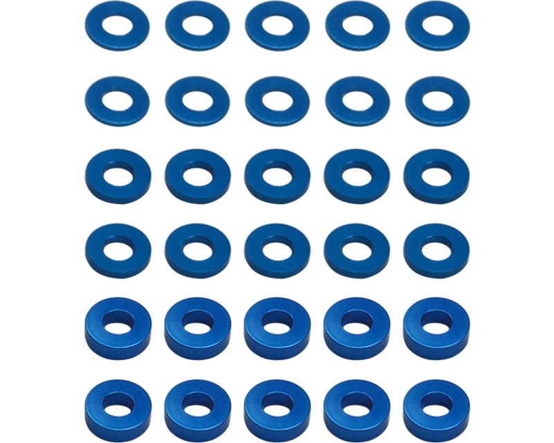 Ballstud Washers 6.5x3.0mm (30) blue