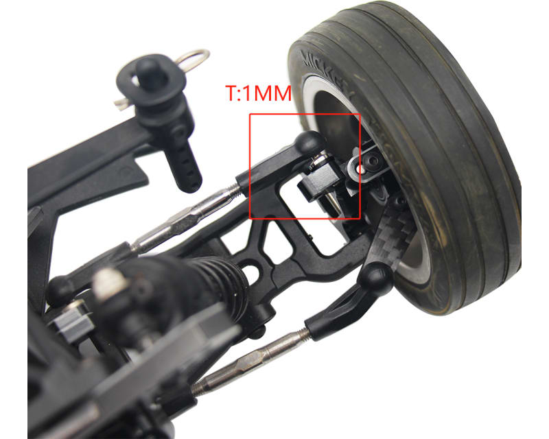 7.8x3.5mm Aluminum Hub Spacer (30) black