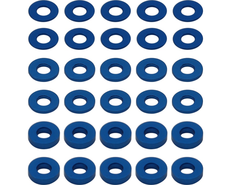 7.8x3.5mm Aluminum Hub Spacer (30) blue