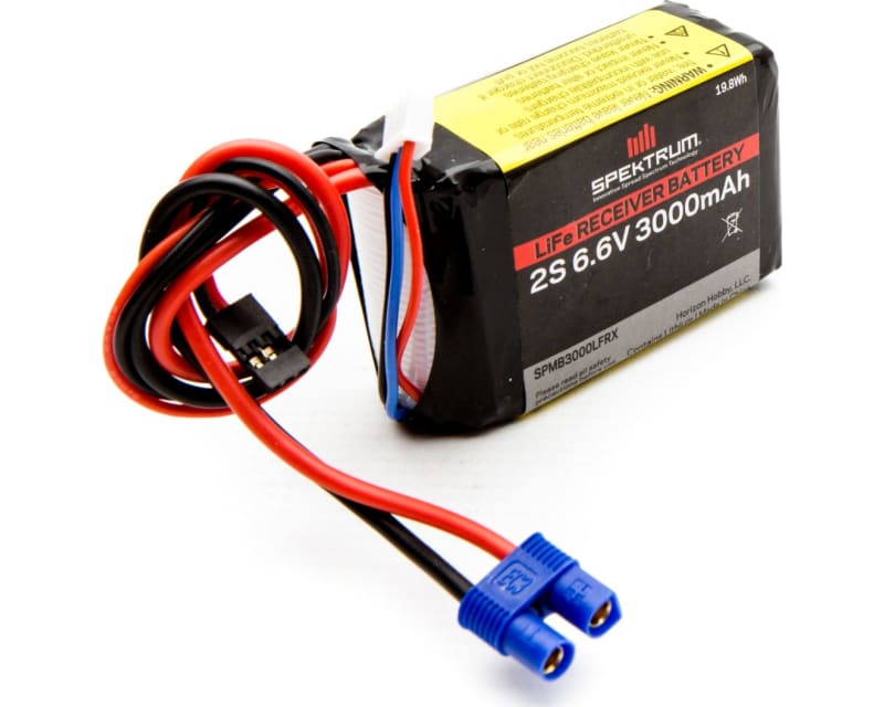 3000mAh 2S 6.6V Li-Fe Receiver Battery photo