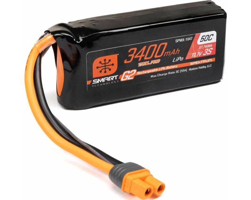 Tap to zoom Smart G2 Trail Pro 3400mah 3s 11.1v 50c LiPo W/ Ic3