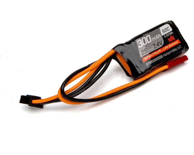 300mah 2s 7.4v 50c LiPo Jst-Rcy Connector