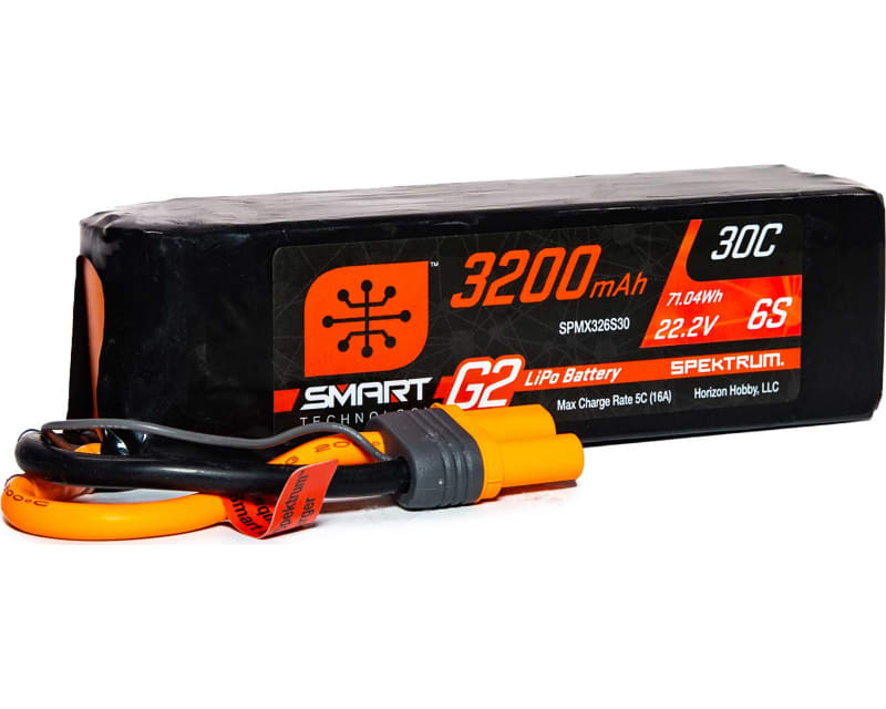 3200mAh 6S 22.2V Smart G2 LiPo 30C; IC5