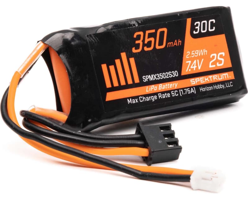 Tap to zoom 350mAh 2S 7.4V LiPo w/ PH2.0 2pin Power Connector