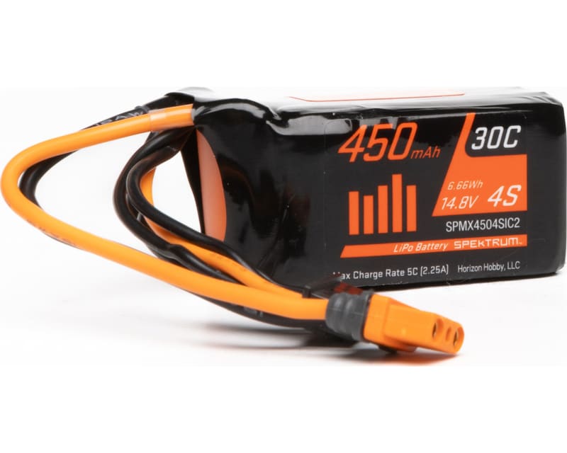 4S 450mAh 14.8V 30C LiPo Battery IC2