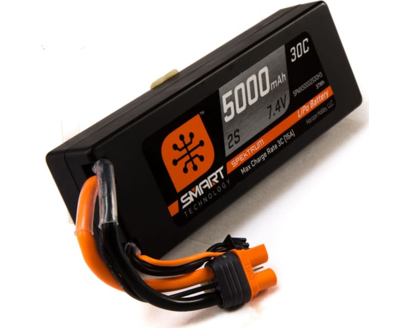 5000mAh 2S 7.4V Smart LiPo 30C Hardcase; IC3