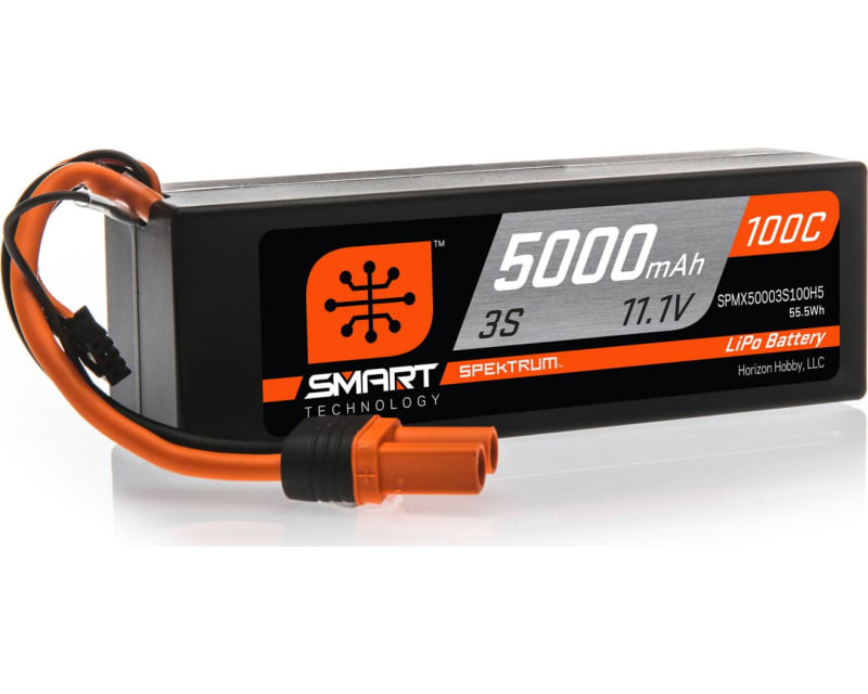 5000mah 3s 11.1v 100c Smart LiPo Hardcase; Ic5
