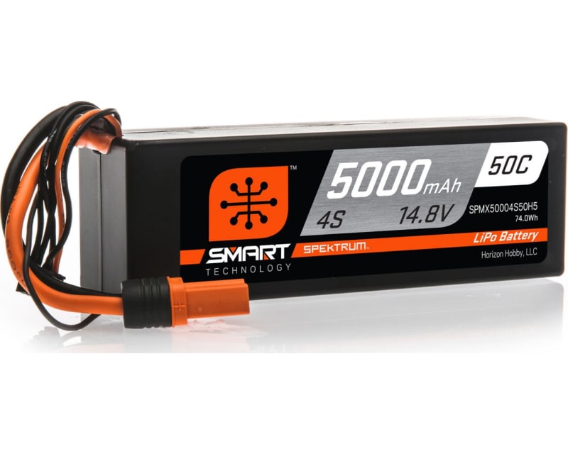 5000mAh 4S 14.8V 50C Smart LiPo Hardcase; IC5