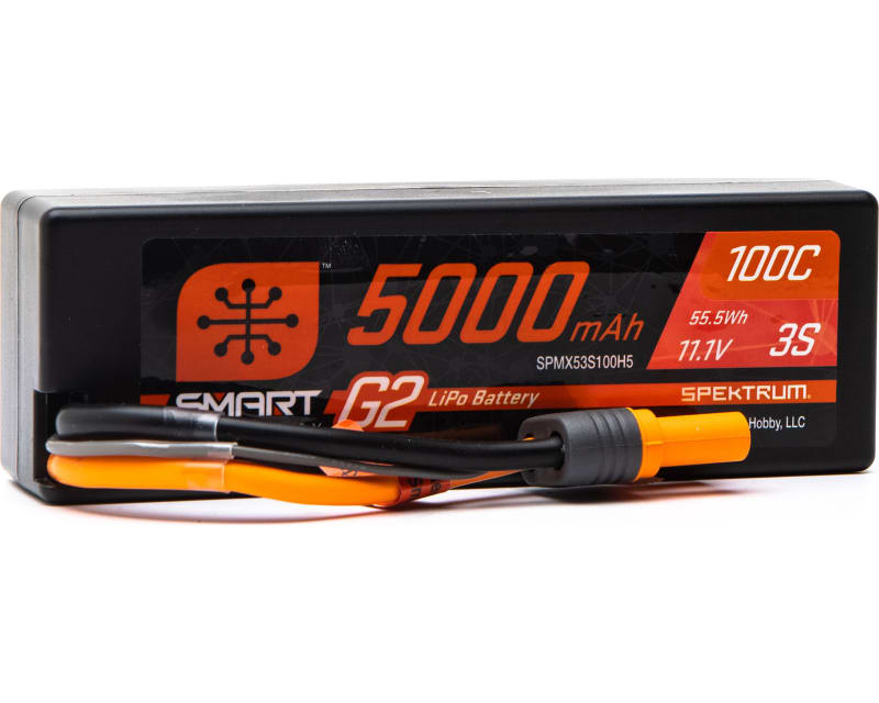 5000mah 3s 11.1v Smart G2 Hard Case LiPo 100c Ic5