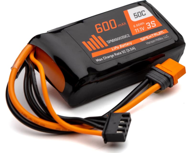 Tap to zoom 600mAh 3S 11.1V 50C LiPo Battery; IC2