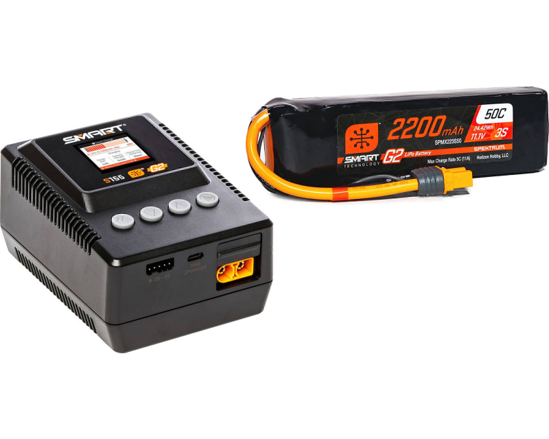 SmartPowerstage3SAirBundle:G22200mAh3SLiPoIC3 & S155Charger
