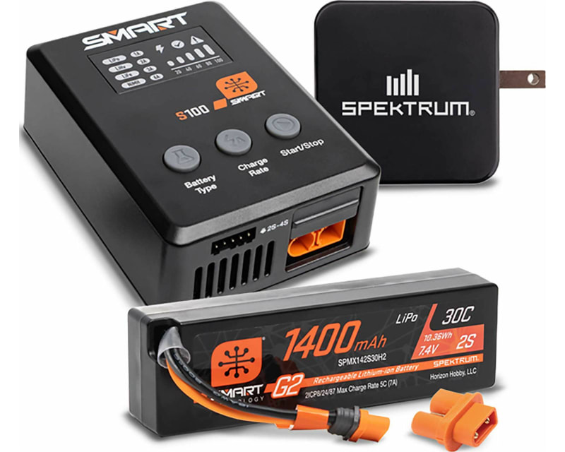 Smart Powerstage Surface Bundle: 1400mah 2s 30c LiPo Batt (Ic2)